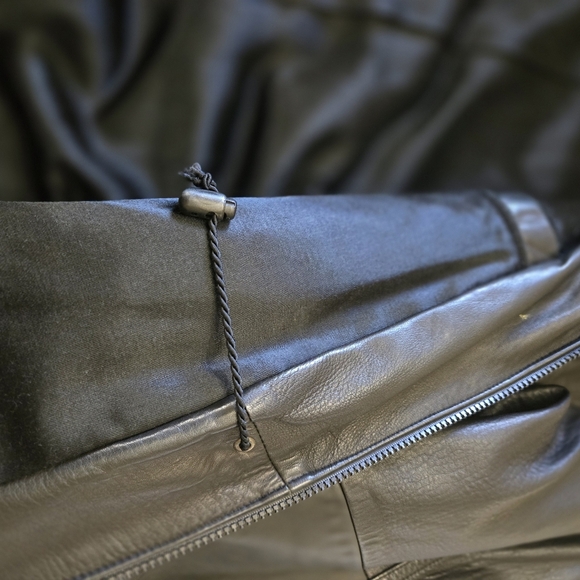 Steve's Sheepskin Leather Shops Ontario Mens Black Leather Barn Jacket Coat 4XL - Picture 5 of 12